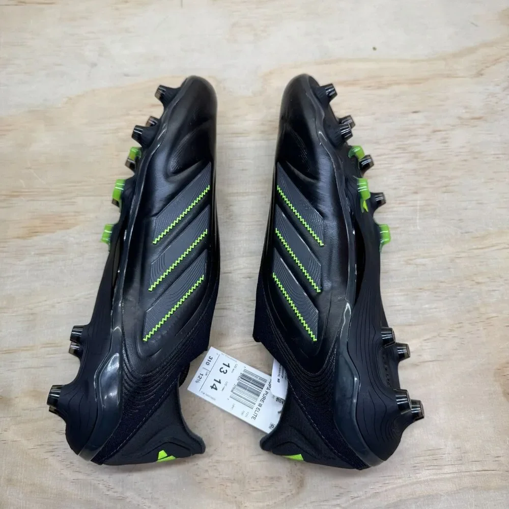 NEW adidas Copa Pure 3 Elite Laceless FG Mens Sz 13 Black Soccer Cleats JS0652